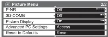 PANASONIC Viera TX-L22X20B - VIERA Main Menu - 2