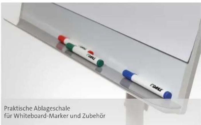 Praktische Ablageschale für Whiteboard-Marker und Zubehör
