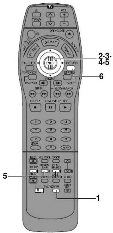 TV VOL TWAV OPENCLOSE 2.3 4.5 6 OPENCLOSE 8 SPRAY NEXT PICKUP-BOX ENTER RETURN TOP/WOXON STATUS FRAME TV ASPECT SKIP SLOWSHEARCH STOP PAUSE PLAY 1 2 3 4 5 6 7 8 9 SWIV 0 7-- 5 REC REC VIDE CANOR TMX S/P MANUAL SKIP OUTPUT SELECT DIRECT TWO/DO TITLE SPRDER AUDIO TV/CV/DO UP TIME HES 1