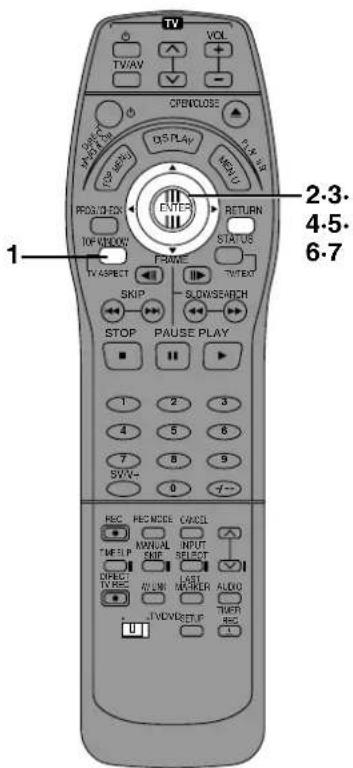 TV VOL TV/AV OPENCLOSE OPEN CLOSE DISPLAY DISPLAY MENU PROS/O EXX ENTER RETURN STATUS TOP VIEW FRAME TV ASPECT SKIP SLOWSEARCH STOP PAUSE PLAY 1 2.3. 4.5. 6.7 1 2 3 4 5 6 7 8 9 SVV- 0 ✓ REC REC MODE CANCEL MINUAL INPUT SKIP SELECT DIRECT TV REC ALLI LAST MARKER ALDO TVD/RESET.P TMEB REC U