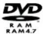 PANASONIC DMR-E20 - Discs you can use for recording and play Logos for the discs you can record on and play - 1