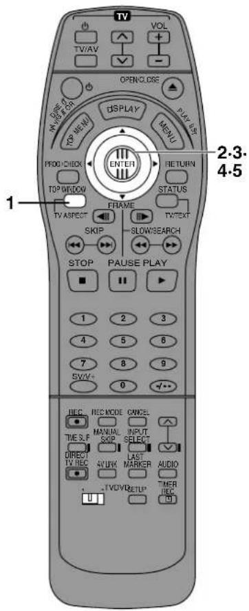 TV VOL TV/AV OPENCLOSE OPEN CLOSE ON/OFF ON/OFF DISPLAY MENU PICK PICK/OFF PICK/CHECK TOP WIKEN TOP WIKEN FRAME RETURN STATUS TIME/POST FRAME TIME/POST SLOW/SEARCH STOP PAUSE PLAY 1 2 3 4 5 6 7 8 9 SWIV+ 0 ✓/•• REC. REC NMODE CANCEL MANUAL INPUT SKIP SELECT DIRECT LAST TV REC MARKER AUDIO TV REC NETUP TIMER TIP/RESET DEC