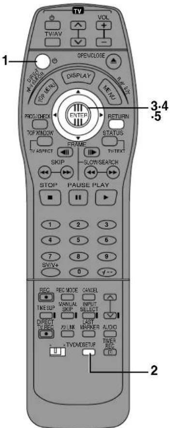 TV VOL TWAV OPENCLOSE 1 3:4 -5 DIRECT PANAVES DISPLAY RETURN TOP MARK MENU PROC CHECK TOP WINDOW FRAME STATUS TV ASPECT TV TEXT SKIP SLOW/SEARCH STOP PAUSE PLAY 1 2 3 4 5 6 7 8 9 SV/V+ 0 --- REQ. REG MODE CANCEL TIME SUP MANUAL INPUT SKIP SELECT DIRECT TV REC UNI NK LAST MARKER AUDIO + - TV/DVDSETUP THER REQ. 2