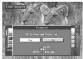 SPECTRIFICATION Protection Set to Program Protection OK Cancel OK OK Cancel