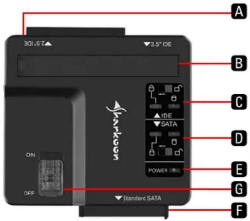 Sharkoon DriveLink Combo USB 3.0 V2 - Das Gerät im Überblick - 1