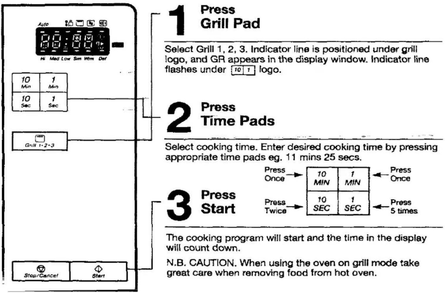 PANASONIC NN-K802 - How To Use The Grill - 1