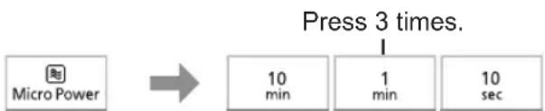PANASONIC NN-K18JMM - Standing time - 1