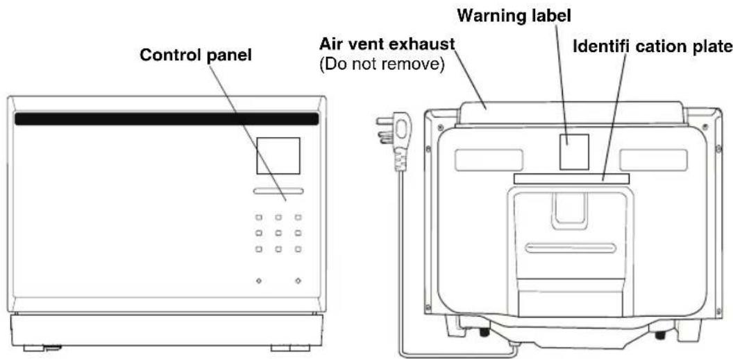 PANASONIC NN-CF853W - Outline diagram - 2