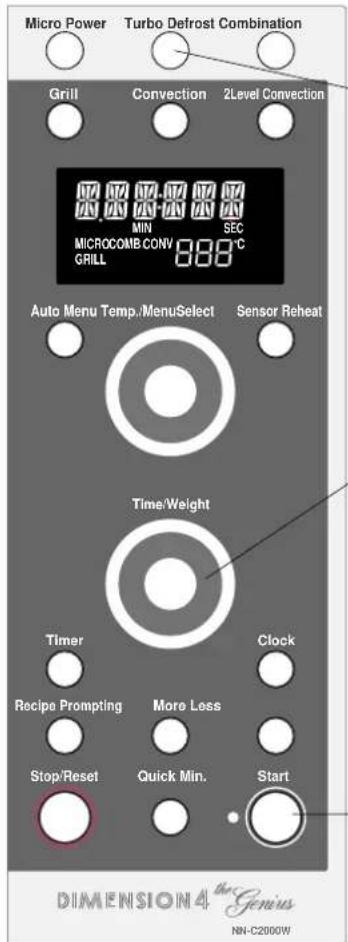 PANASONIC NN-C2000 - ♦ Turbo Defrost - 1
