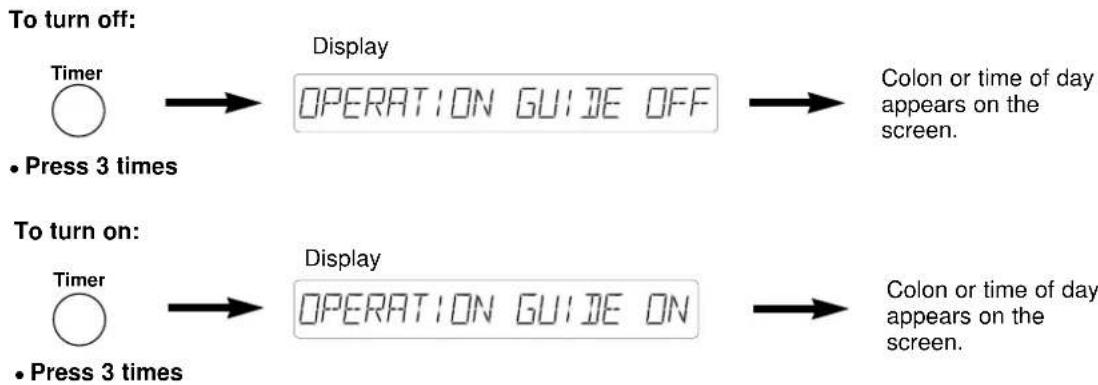 PANASONIC NN-C2000 - Operation Guide on the Screen - 1