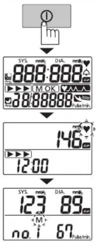 PANASONIC EW-BU60 - Eine Messung ablesen - 1