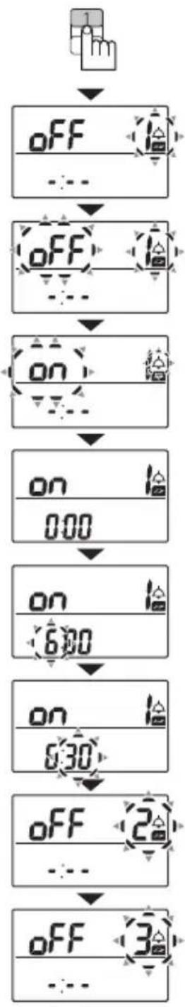 PANASONIC EW-BU60 - Einstellung (Überprüfung) der Alarmzeit - 1
