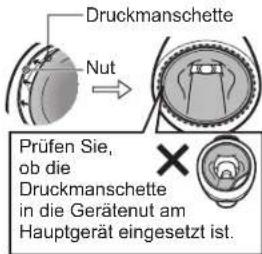 PANASONIC Diagnostec EW3153 - Falls sich die Druckmanschette löst: - 2