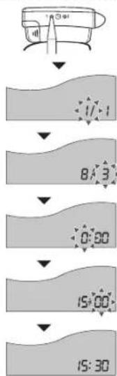 PANASONIC Diagnostec EW3039 - Batterien einsetzen/wechseln Datum und Uhrzeit einstellen - 6