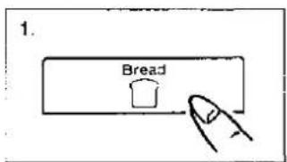 PANASONIC NN-3959 - Operation of Bread/Quick Cycle - 1