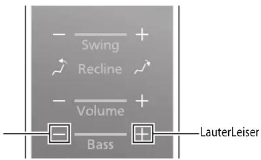 PANASONIC EP-MR30 - Anpassen der Bass-Vibrationsintensität - 1