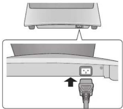 PANASONIC EP-MR30 - Stecken Sie das Stromkabel in den Stecker an der Liege ein. - 1