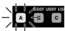 PANASONIC EP3510 - Wenn die gewählte Taste schnell blinkt - 1