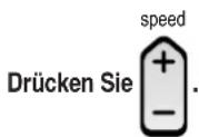 PANASONIC EP3510 - Einstellen der Massagegeschwindigkeit - 1