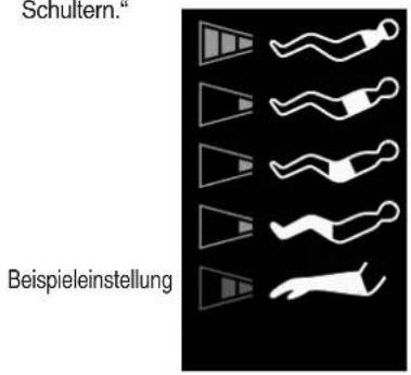Schultern." Beispieleinstellung