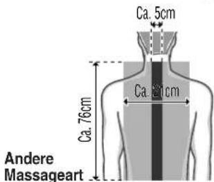 Ca. 5cm Ca. 76cm Ca. 21cm Andere Massageart