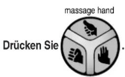 drücken Sie massage hand