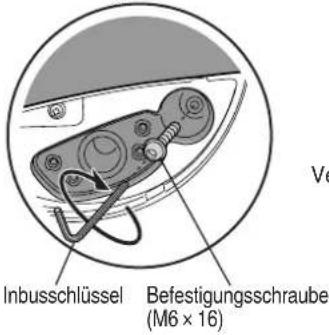 Inbusschlüssel Befestigungsschraube (M6 × 16)
