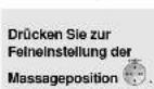 PANASONIC EP3006 - Feineinstellung der Massageposition - 1