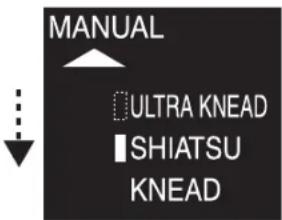 PANASONIC EP30002 - Wählen Sie die gewünschte Massage aus ( ) NECK SHOULDER MIDDLE LOWER FULL BACK - 1