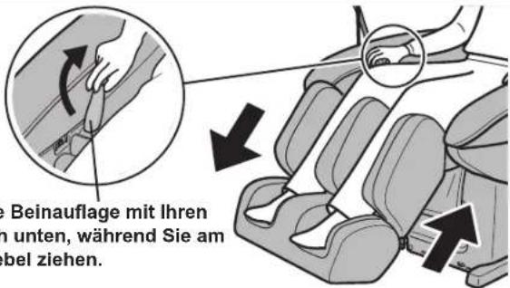 Beinauflage mit Ihren unten, während Sie am bel ziehen.