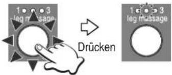 1 leg massage 3 Drücken 1 leg massage 3