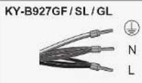 PANASONIC KY-B927GL - ■ Single-phase connection (220-240 V \~ 50 Hz) - 1
