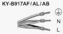 PANASONIC KY-B927GL - ■ Single-phase connection (220-240 V \~ 50 Hz) - 2