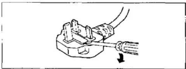 PANASONIC NE-1856 - How to replace the fuse - 1