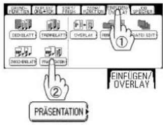 EINFLÜGEN/ OVERLAY PRäsentATION