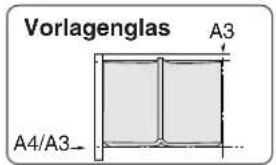 Vorlagenglas A3 A4/A3