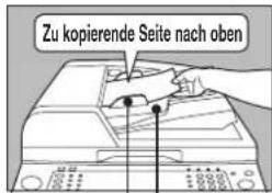 Zu kopierende Seite nach oben
