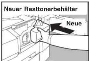 Neuer Resttonerbehälter Neue