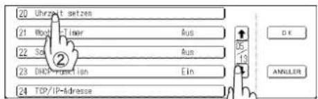 20 Unvrzet setzen 21 Root Timer Aus 22 Sat Aus 23 DHCP Function Ein 24 TCP/IP-Adresse