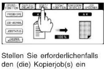 FIND-TON PRODUC JOG-ENGL JOGSTATUS JOGENS. PRODUC JOG-ENGL JOGSTATUS A4 A4 100% Stellen Sie erforderlichenfalls den (die) Kopierjob(s) ein