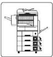 PANASONIC DP-8025 - ● Papierstau beseitigen (2. und 3./4. Papiermagazin) - 1