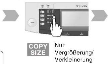 COPY SIZE Nur Vergrößerung/ Verkleinerung