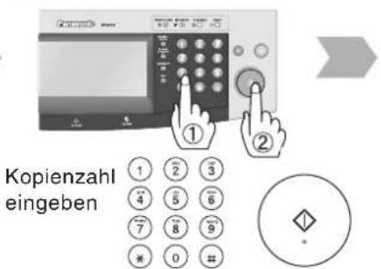 Kopienzahl eingeben