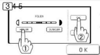3 4 5 FOLIEN 1 HOLE## DUNKLEX ① ② 0 K