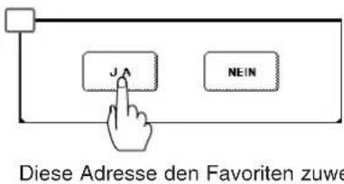 Diese Adresse den Favoriten zuwe