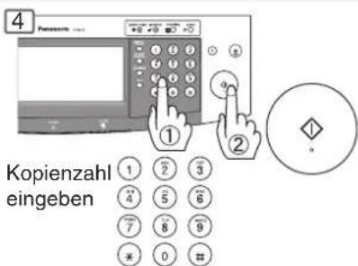 Kopienzahl eingeben