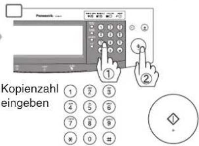Kopienzahl eingeben