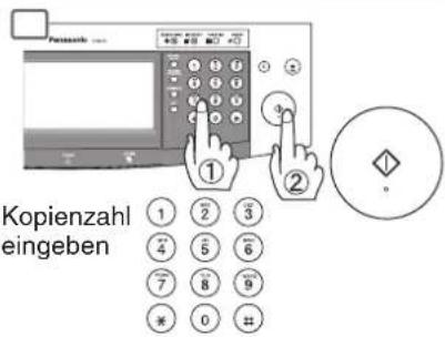 Kopienzahl eingeben