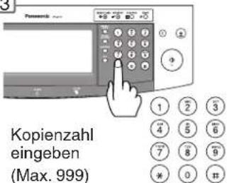 Kopienzahl eingeben (Max. 999)