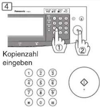 Kopienzahl eingeben